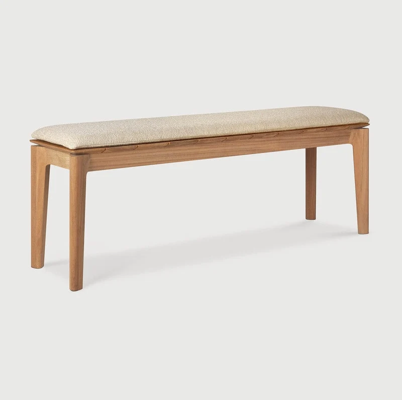 Banc d'extérieur Naturel Bok avec coussin