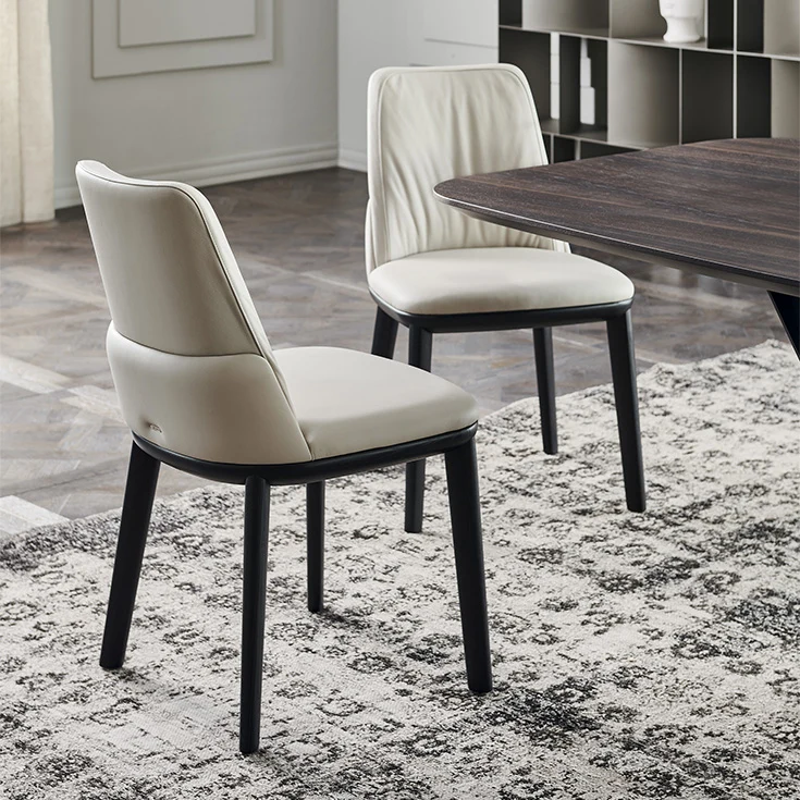 Chaise - Bois Tissu ou cuir - Belinda