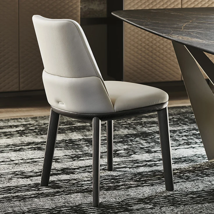 Chaise - Bois Tissu ou cuir - Belinda