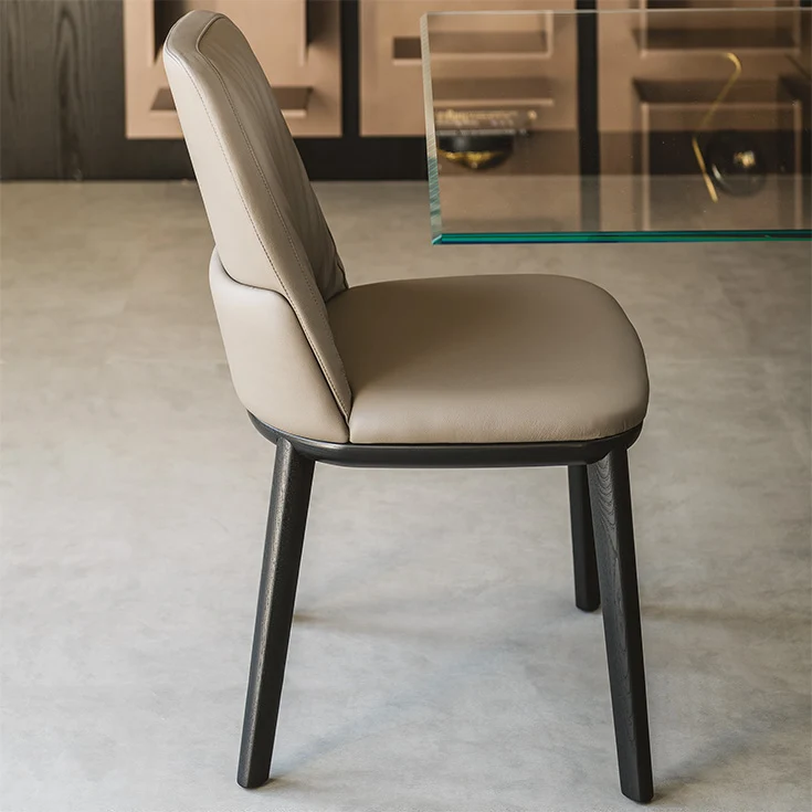 Chaise - Bois Tissu ou cuir - Belinda