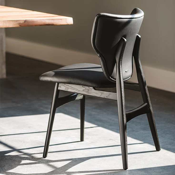 Chaise - Cuir et bois - Dumbo
