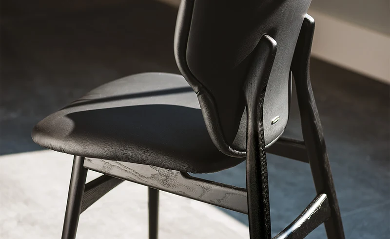 Chaise - Cuir et bois - Dumbo