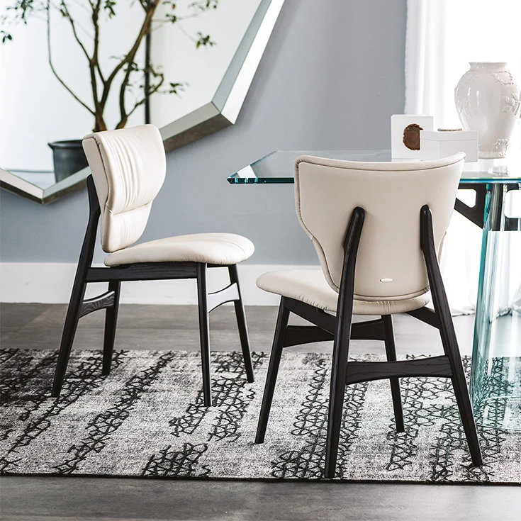Chaise - Cuir et bois - Dumbo