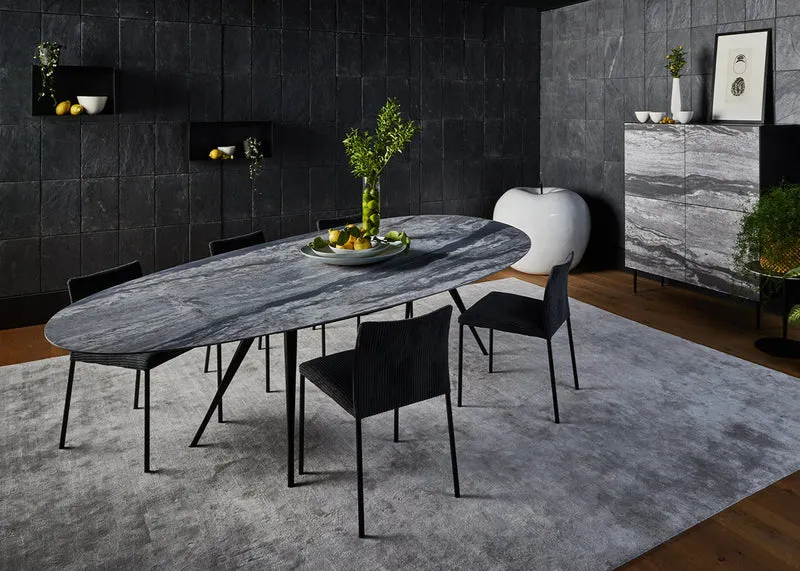 Table fixe ou extensible - céramique et béton - Sinai