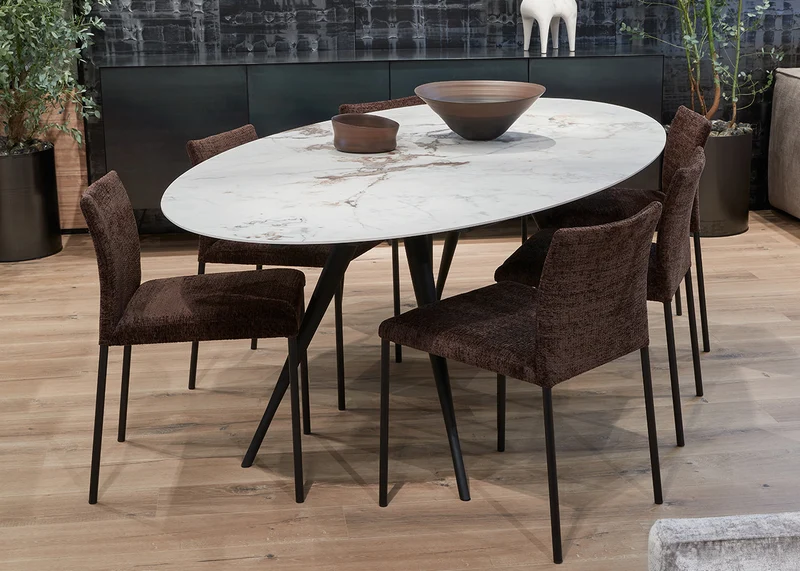 Table fixe ou extensible - céramique et béton - Sinai