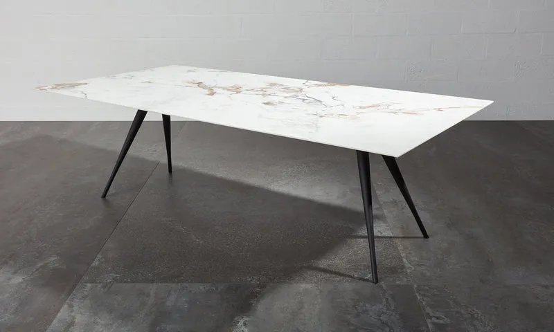 Table fixe ou extensible - céramique et béton - Sinai