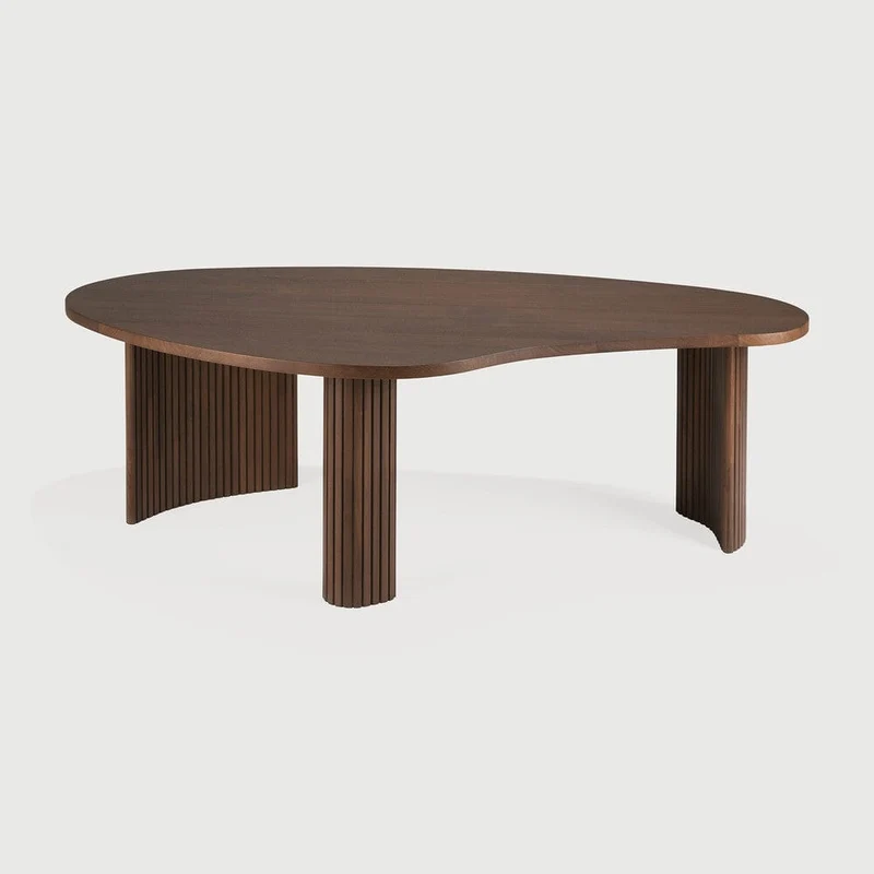 Table basse Boomerang (Teck Brun)