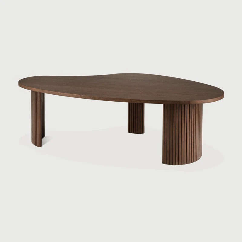 Table basse Boomerang (Teck Brun)