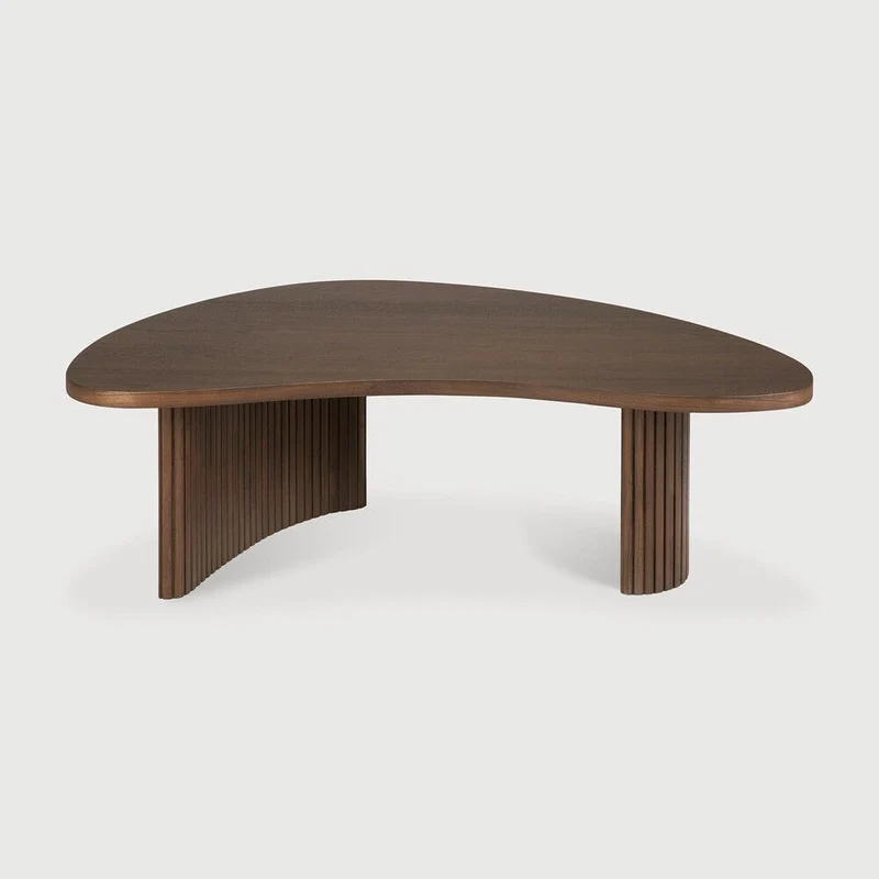 Table basse Boomerang (Teck Brun)