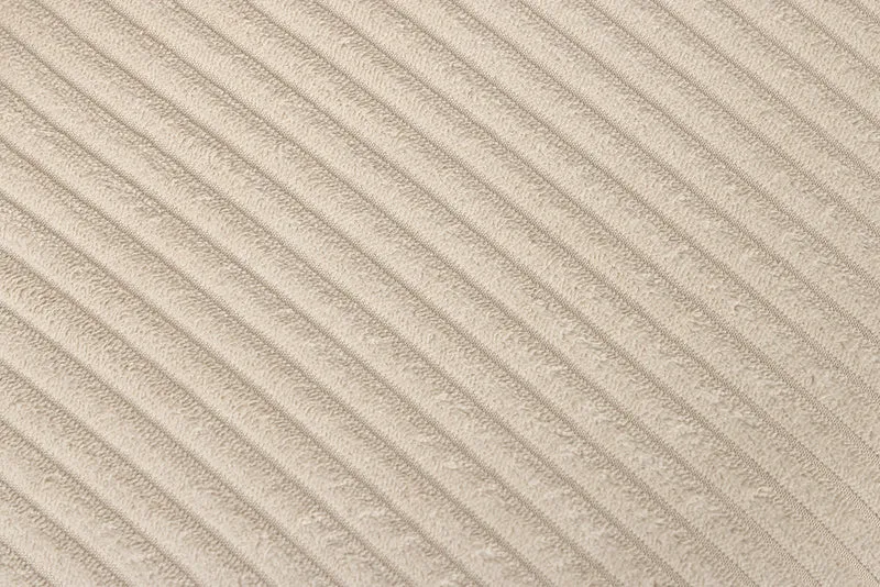 Lot de 2x chaises design LYON velours côtelé beige pieds métal noir