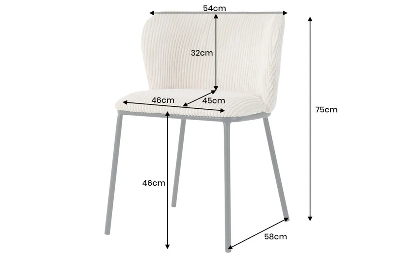 Lot de 2x chaises design LYON cordon menthe pieds métal noir