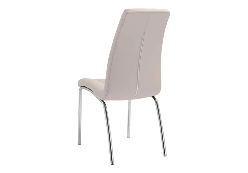 Chaises en simili taupe capitonnées - Dea x6