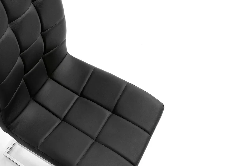 Table chêne verre 6 chaises noir - Toe