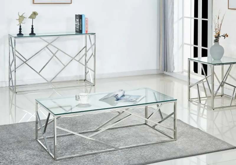 Banc design chromé velours noir - Ilea