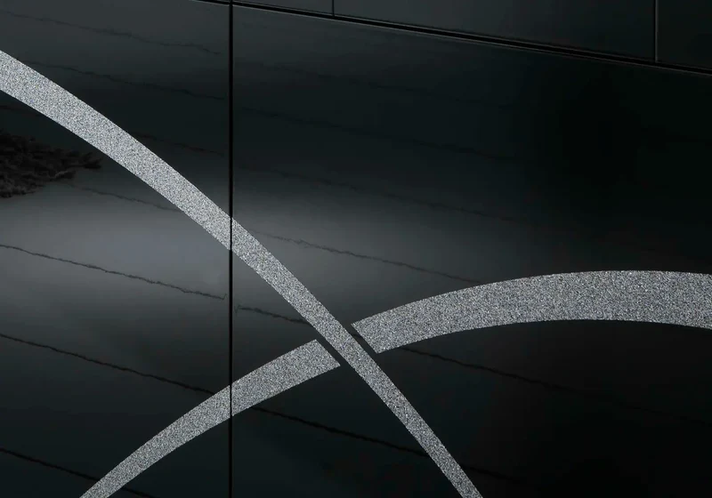 Salle à manger laqué noir MILANO