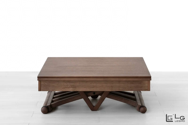 TAVOLINO TRASFORMABILE Finitura Rovere Tabacco 200cm - 8 posti