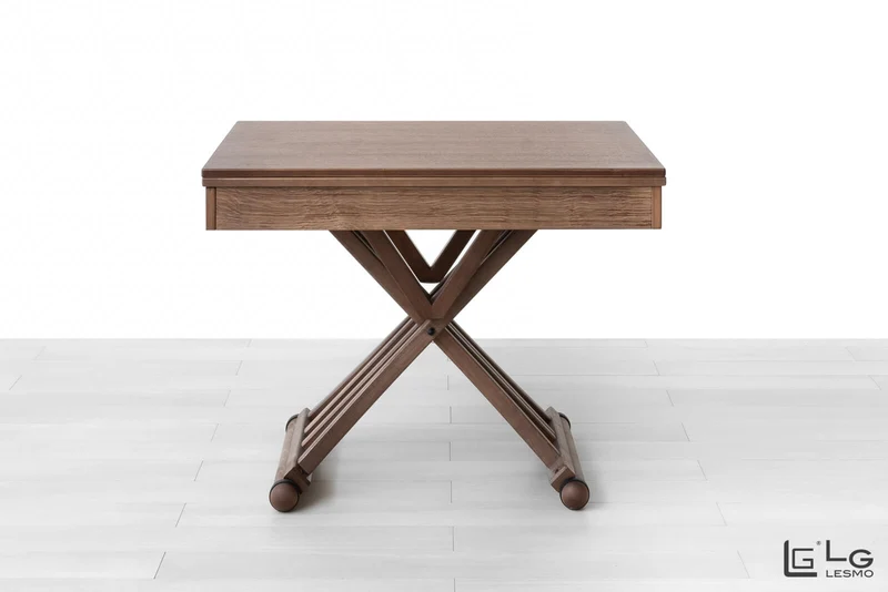 TAVOLINO TRASFORMABILE Finitura Rovere Tabacco 200cm - 8 posti