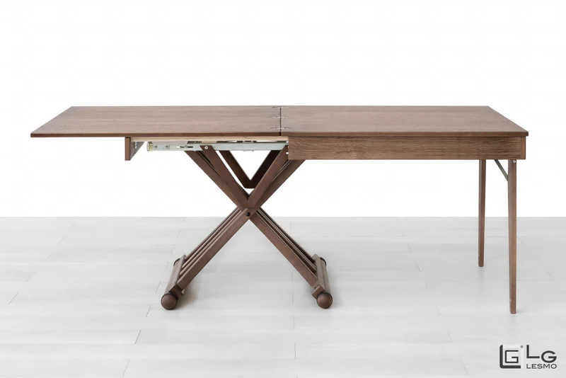 TAVOLINO TRASFORMABILE Finitura Rovere Tabacco 200cm - 8 posti