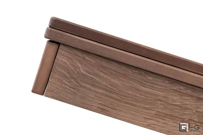 TAVOLINO TRASFORMABILE Finitura Rovere Tabacco 200cm - 8 posti