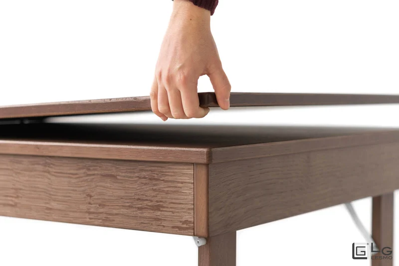 TAVOLINO TRASFORMABILE Finitura Rovere Tabacco 200cm - 8 posti