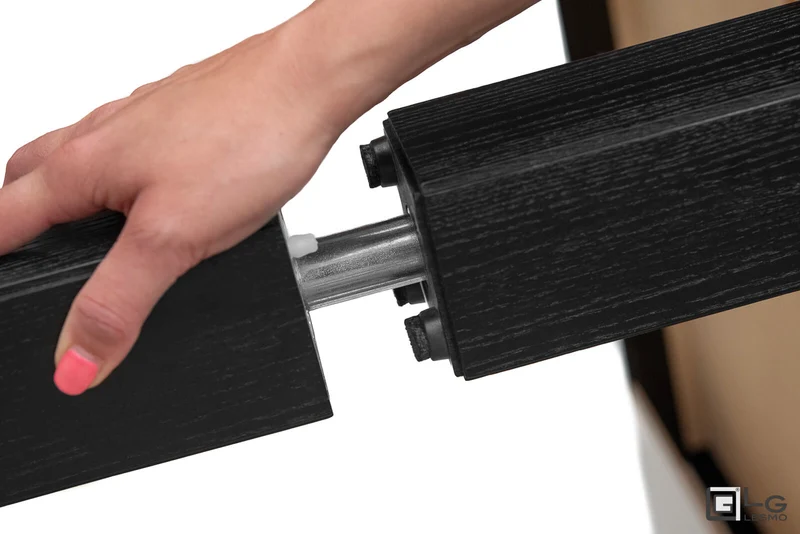 TAVOLINO TRASFORMABILE Finitura Frassino Nero 152cm - 6/8 posti
