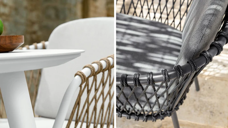 Abel chaise de salle à manger pour l'extérieur