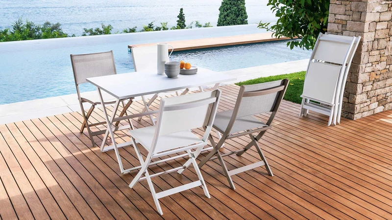 Set 4 Queen chaise pliante