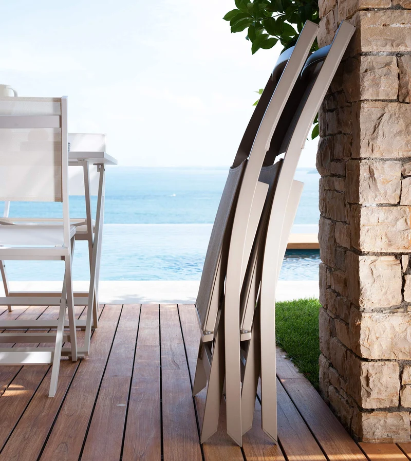 Set 4 Queen chaise pliante