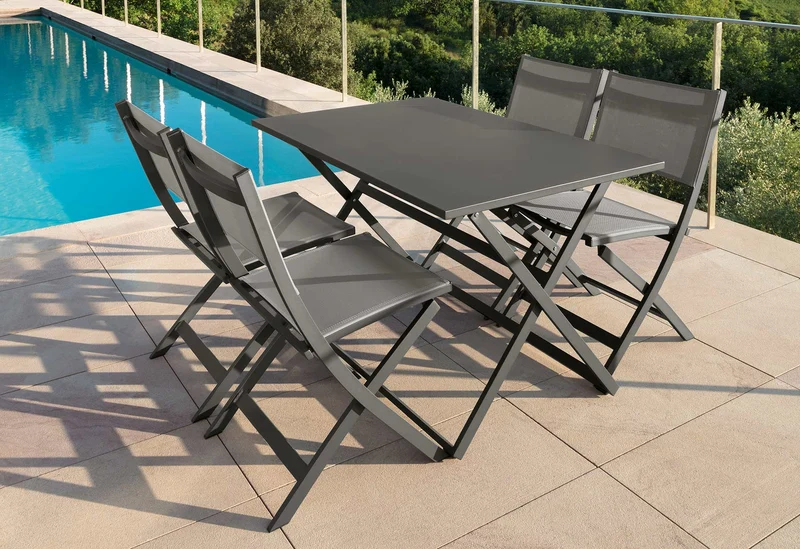 Set 4 Queen chaise pliante