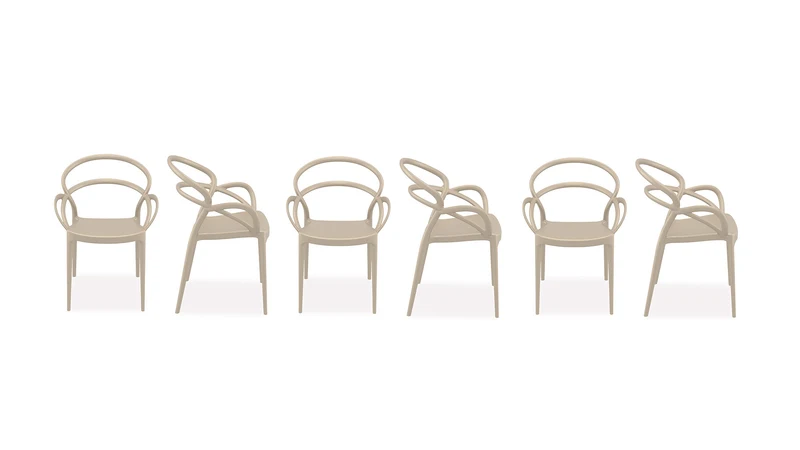 Set 6 Nadir chaise