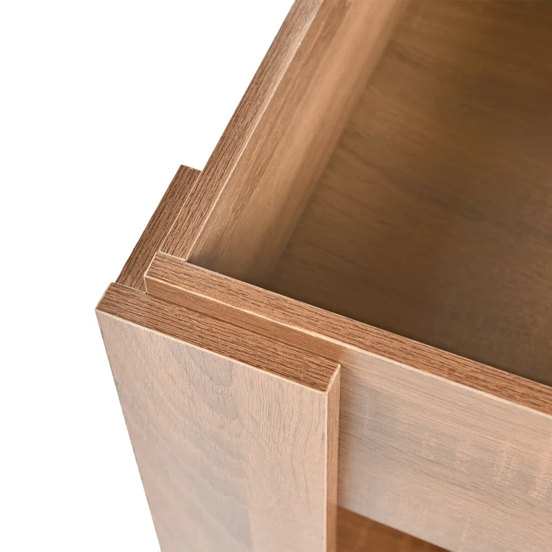 Table basse avec plateau relevable effet bois et marron 96*50 ELOT BROWN 96