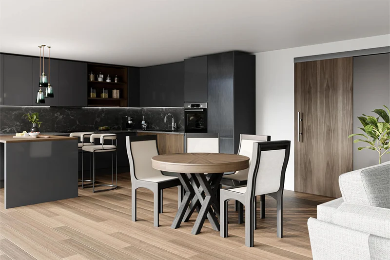 TAVOLO ALLUNGABILE DESIGN ROTONDO Laccato Opaco - 12/14/16 posti