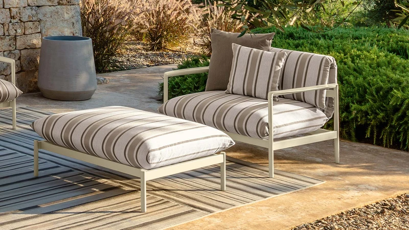 Nalu pouf pour l'extérieur