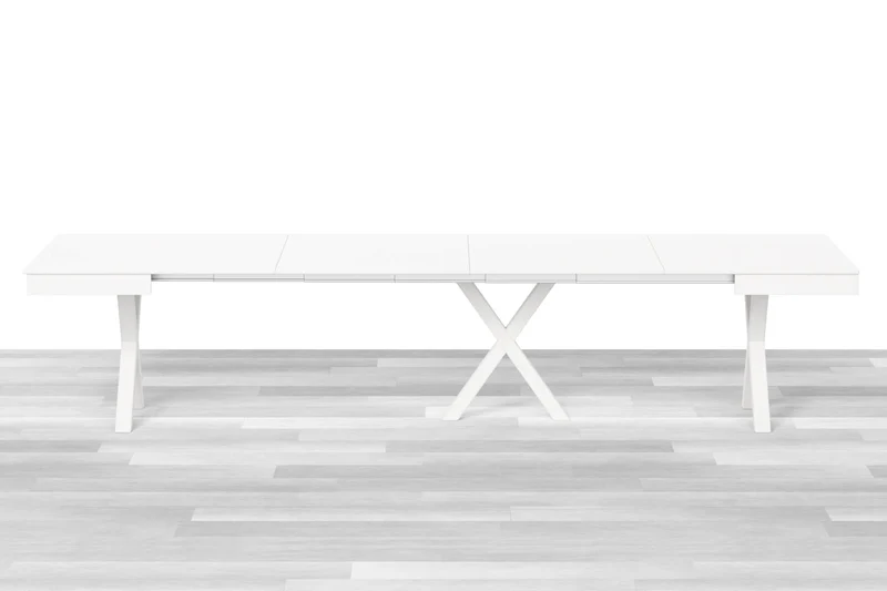 TAVOLO ALLUNGABILE DESIGN QUADRATO Laccato Opaco - 12/14/16 posti