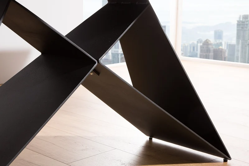 Table à manger extensible PROMETHEUS 180-220-260cm en céramique de lave fabriquée en Italie