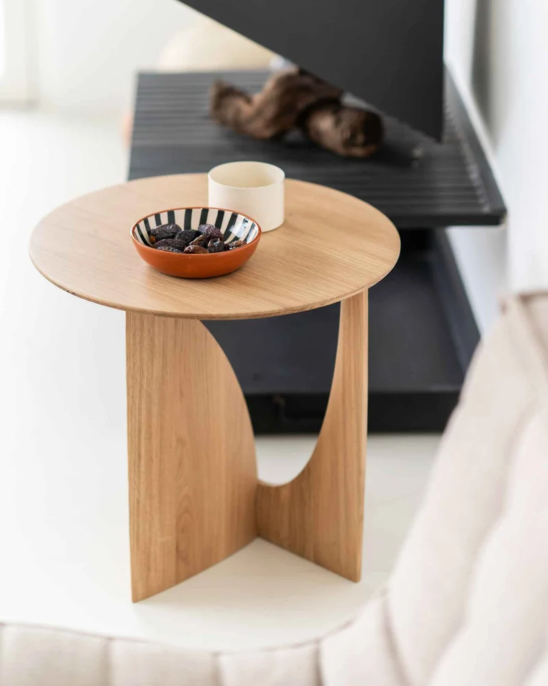 Ethnicraft Table d'appoint - Geometric chêne