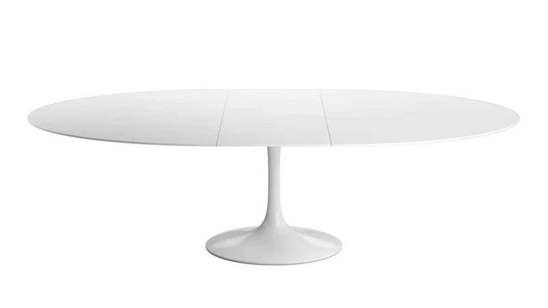 TULIP Oval table extensible plateau en laminé