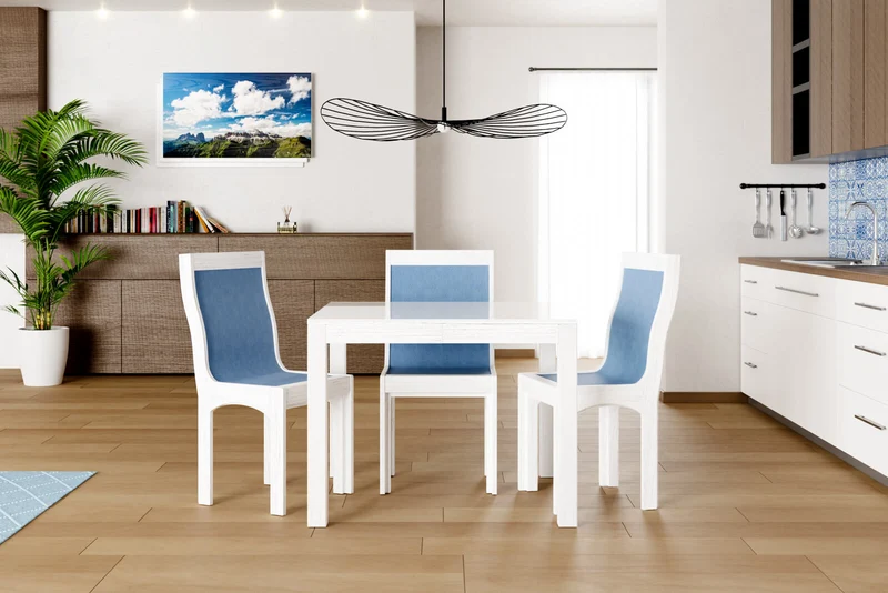 TAVOLO ALLUNGABILE MODERNO QUADRATO Top Cristallo - 8/10 posti