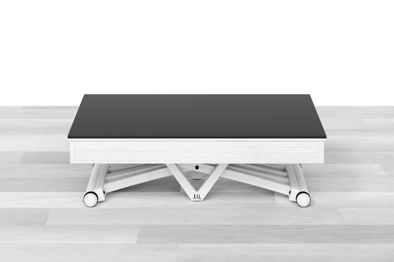 TAVOLINO ESTENSIBILE PLUS Top Cristallo - 14/16 posti