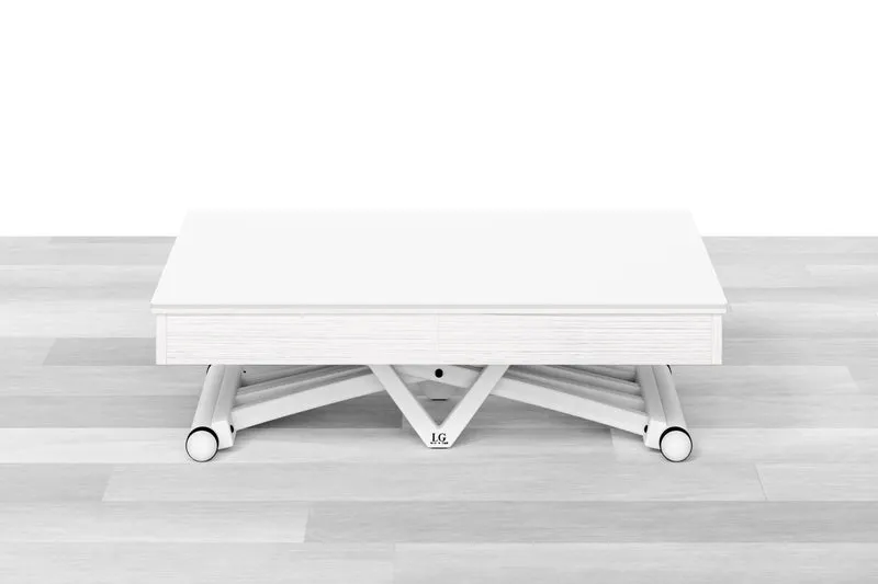 TAVOLINO ESTENSIBILE PLUS Top Cristallo - 14/16 posti