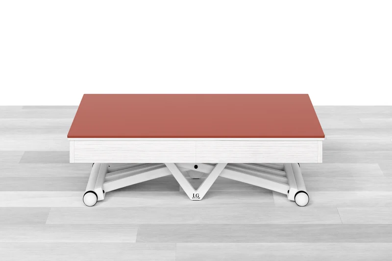 TAVOLINO ESTENSIBILE PLUS Top Cristallo - 14/16 posti