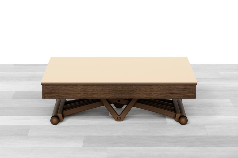TAVOLINO ESTENSIBILE PLUS Top Cristallo - 14/16 posti
