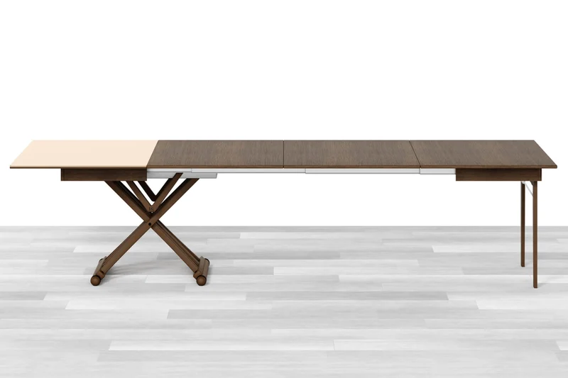 TAVOLINO ESTENSIBILE PLUS Top Cristallo - 14/16 posti