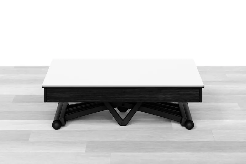 TAVOLINO ESTENSIBILE PLUS Top Cristallo - 14/16 posti