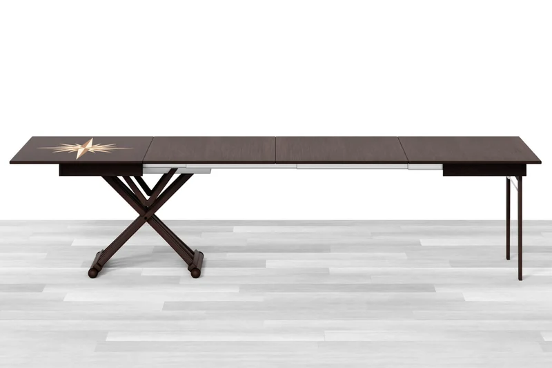 TAVOLINO ESTENSIBILE PLUS Top Intarsiato - 14/16 posti