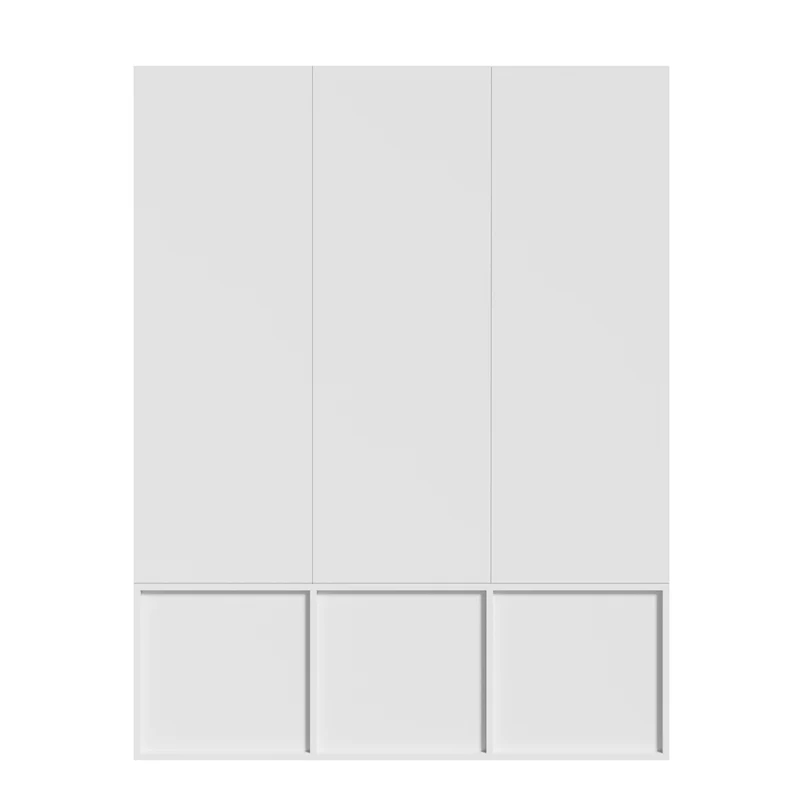 Reconfigurations Meuble d’entrée blanc 120 cm avec miroir, banc et rangement chaussures