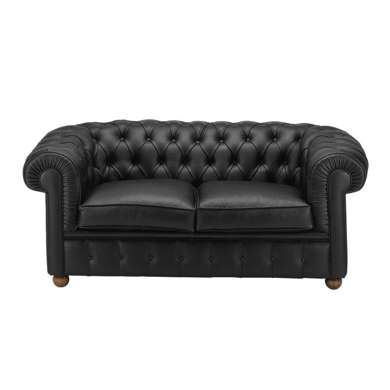 Chester Canapé 2 places avec revêtement en cuir