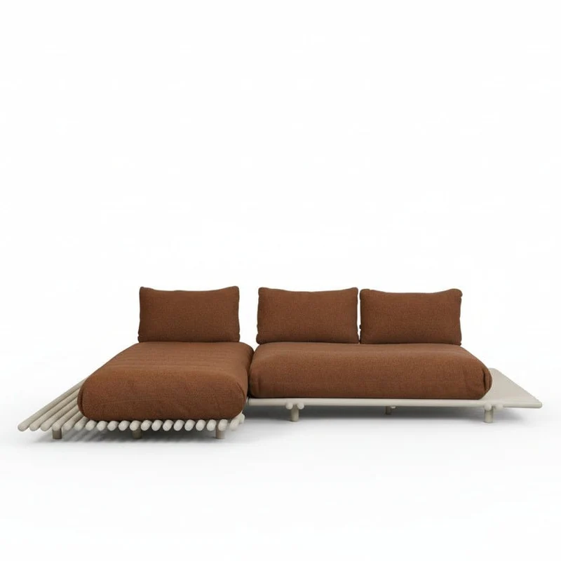 Canapé de jardin Lounge STICKS avec plateforme