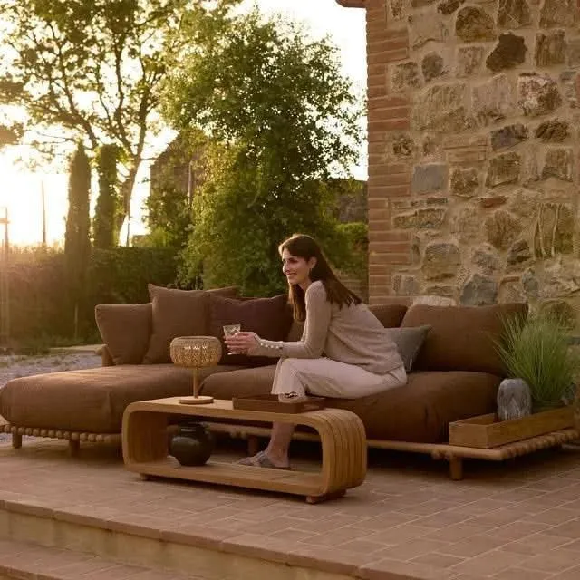 Canapé de jardin Lounge STICKS avec plateforme
