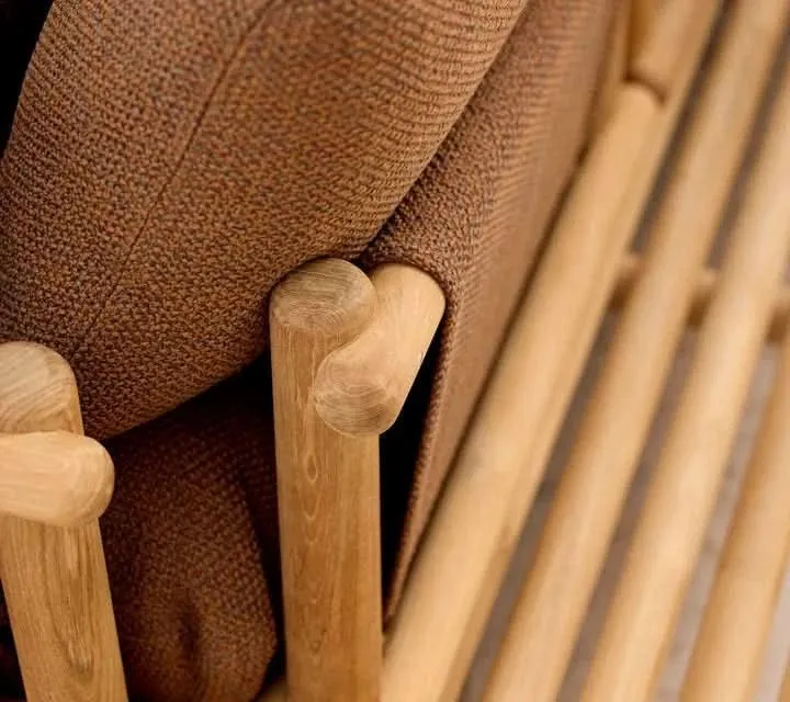 Canapé de jardin STICKS avec plateforme L